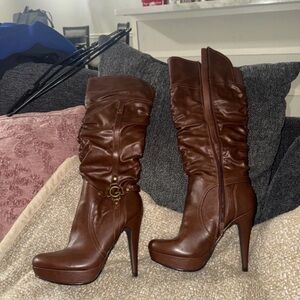 Guess Brown Heeled Boots